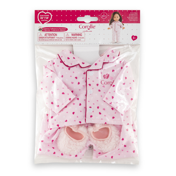 Pyjama rose et chaussons Ma Corolle - Poupée 36cm