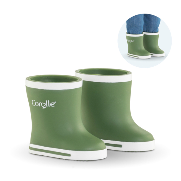 Bottes de pluie kaki pour poupée ma Corolle 36cm