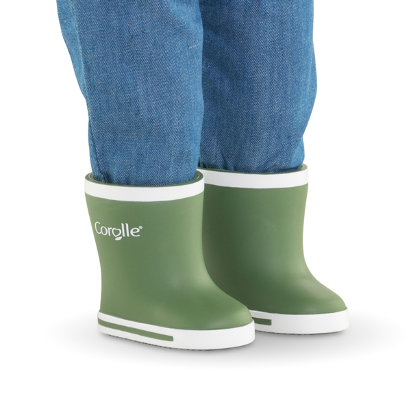 Bottes de pluie kaki pour poupée ma Corolle 36cm