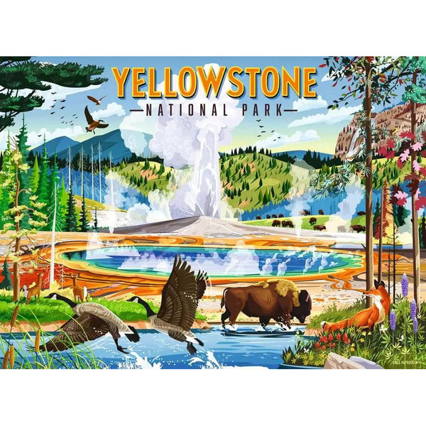 Puzzle Parc National de Yellowstone - 500 pièces