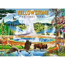 Puzzle Parc National de Yellowstone - 500 pièces