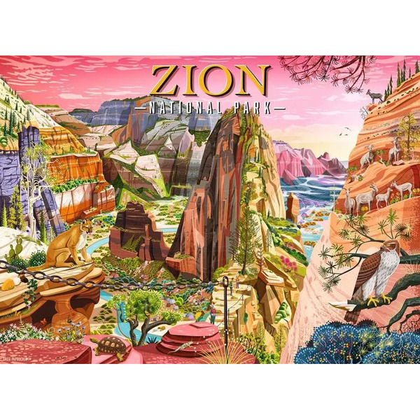 Puzzle Parc National de Zion - 500 pièces