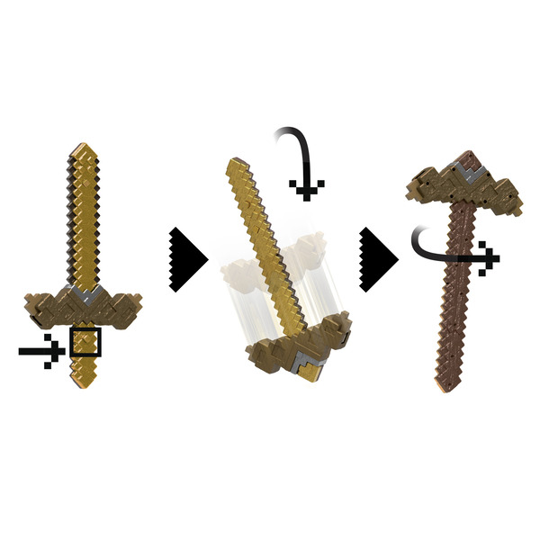 Epée et pioche 2-en-1 Minecraft