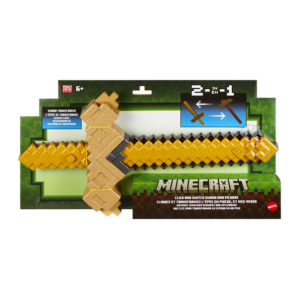 Epée et pioche 2-en-1 Minecraft