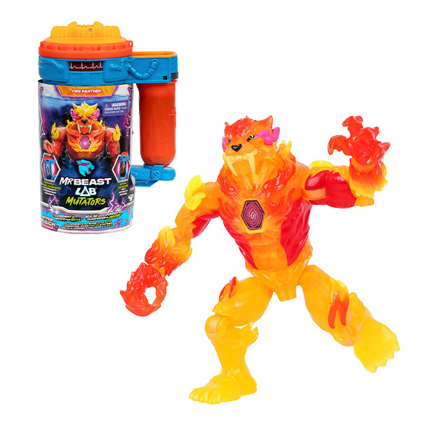 MrBeast Lab Mutators - Panthère Flame articulée