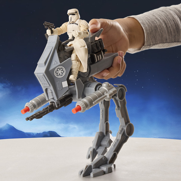 Figurine pilote d AT-RT Imperial Remnant et AT-RT - Star Wars ActionVerse
