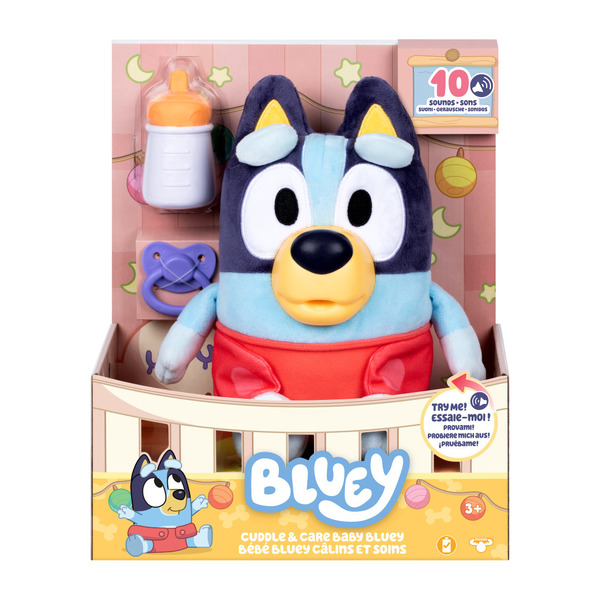 Peluche bébé Bluey câlins et soins