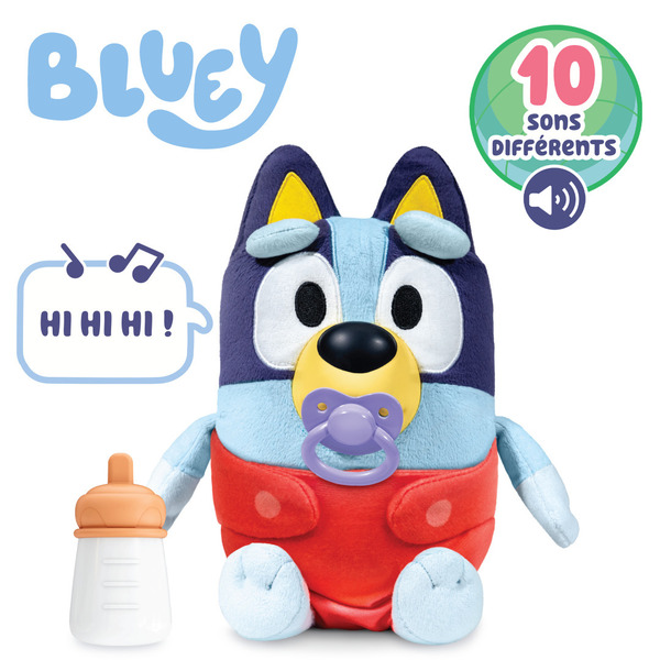 Peluche bébé Bluey câlins et soins