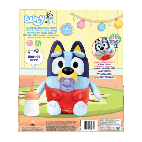 Peluche bébé Bluey câlins et soins