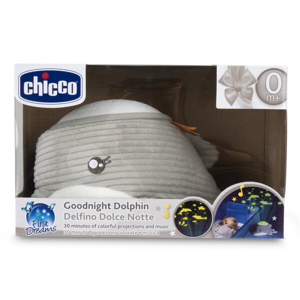Peluche projecteur dauphin Bonne nuit