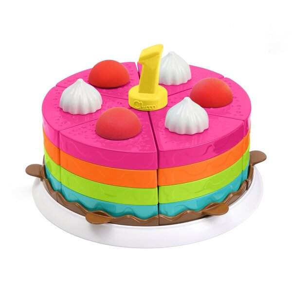 Gâteau anniversaire arc-en-ciel 2-en-1