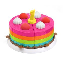 Gâteau anniversaire arc-en-ciel 2-en-1