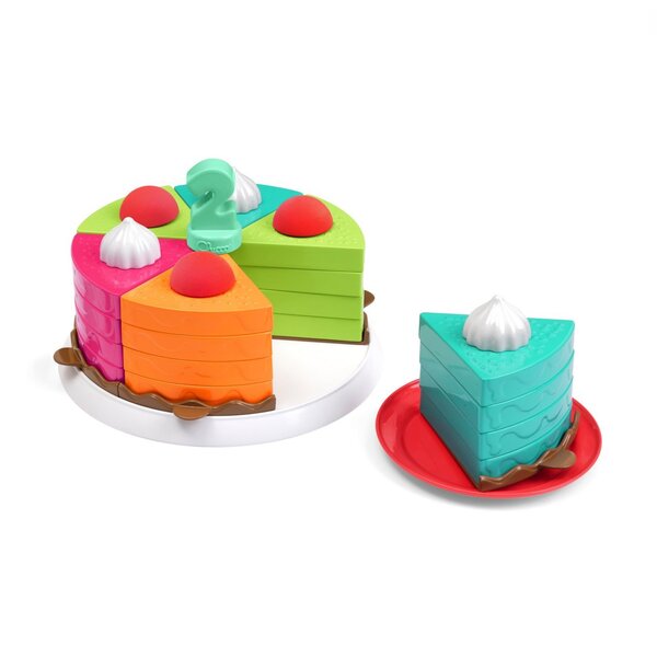 Gâteau anniversaire arc-en-ciel 2-en-1