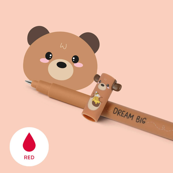 Legami - Stylo à encre gel effaçable Ourson