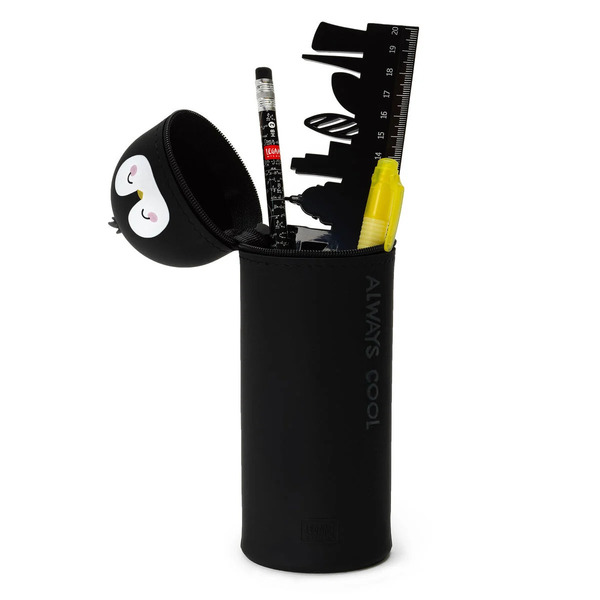 Legami - Trousse 2-en-1 en silicone Pingouin