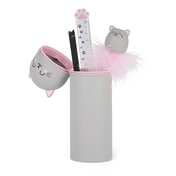 Legami - Trousse 2-en-1 en silicone Chaton