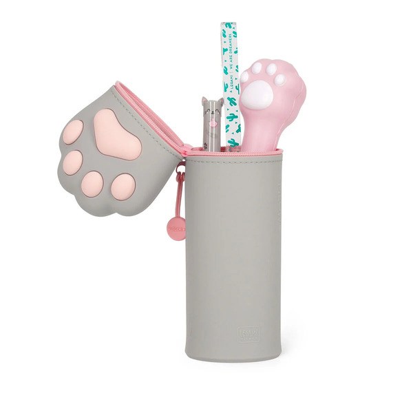 Legami - Trousse 2-en-1 en silicone Patte de chat
