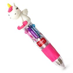 Legami - Mini stylo à bille 4 couleurs Licorne