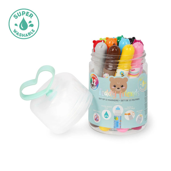 Legami - Set de 12 feutres Teddy Friends