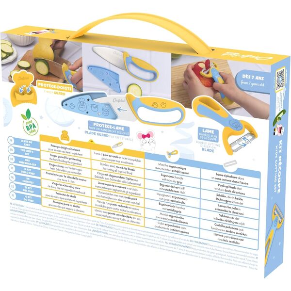 Coffret couteau et éplucheur - ChefClub Kids