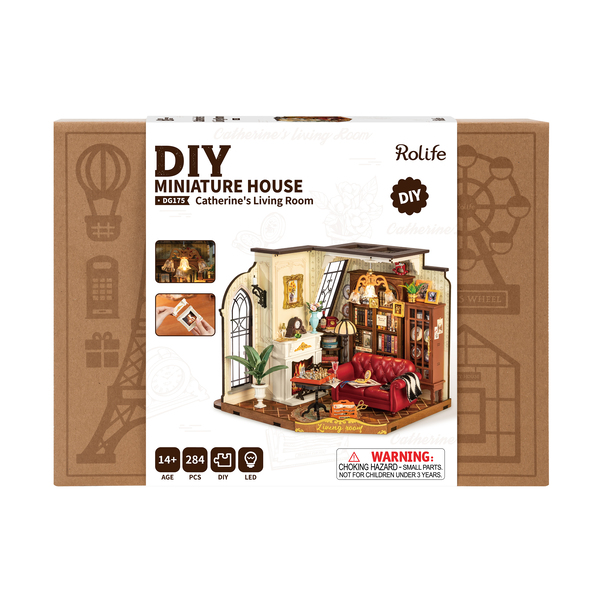 Maquette diorama Le salon de Catherine (284 pièces)