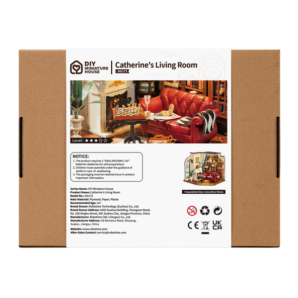 Maquette diorama Le salon de Catherine (284 pièces)