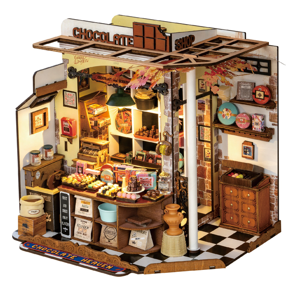 Maquette diorama La chocolaterie de Henry (330 pièces)