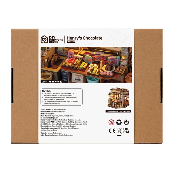 Maquette diorama La chocolaterie de Henry (330 pièces)