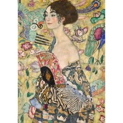 Puzzle Art La dame à l’éventail Gustav Klimt - 1000 pièces