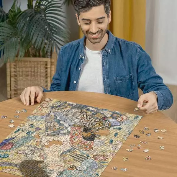 Puzzle Art La dame à l’éventail Gustav Klimt - 1000 pièces