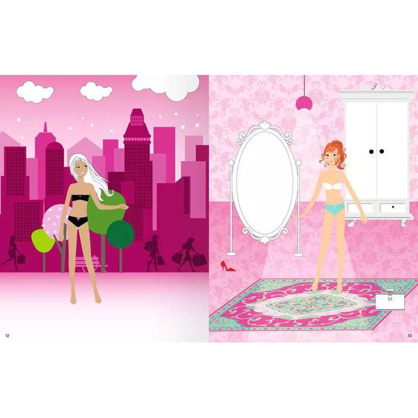 Looky - Livre de stickers à colorier robes de soirée