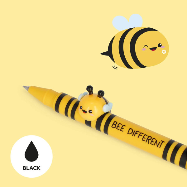 Legami - Stylo à encre gel noire Abeille