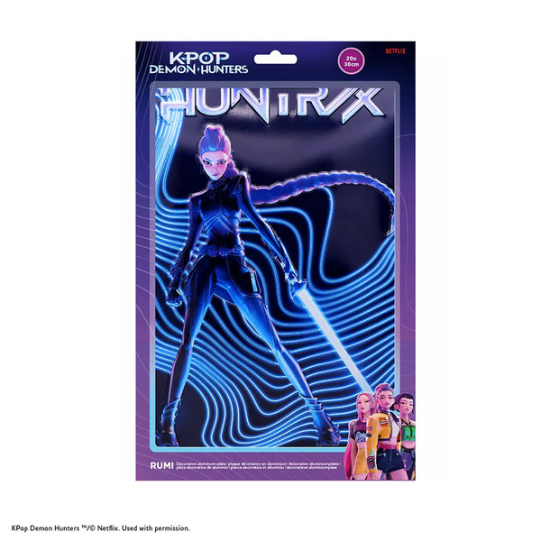 Plaque en aluminium KPop Demon Hunters - Rumi - 20x30cm