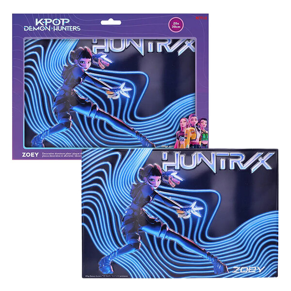 Plaque en aluminium KPop Demon Hunters - Zoey - 20x30cm