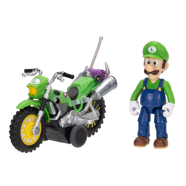 Figurine Luigi et sa moto - Film Super Mario Galaxy