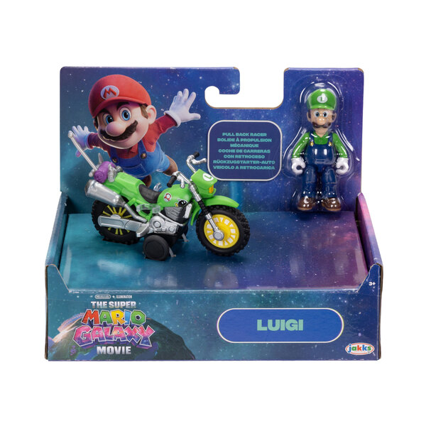 Figurine Luigi et sa moto - Film Super Mario Galaxy