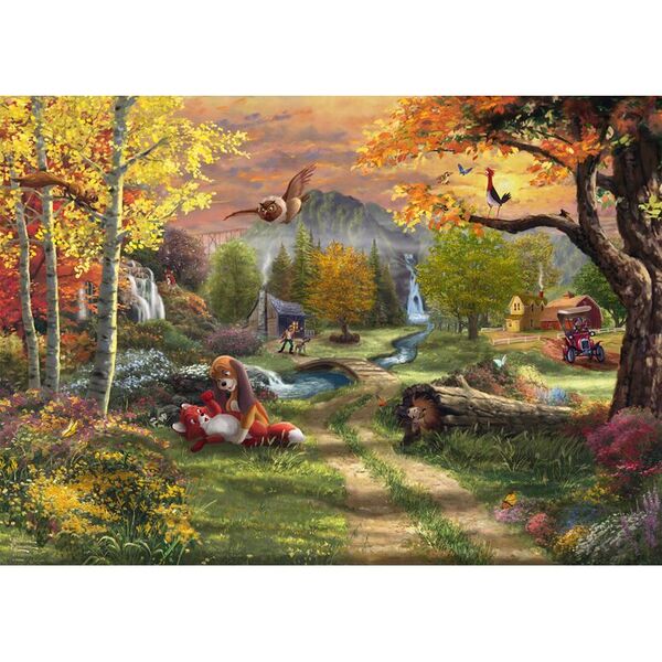 Puzzle Disney 1000 pièces - Rox et Rouky