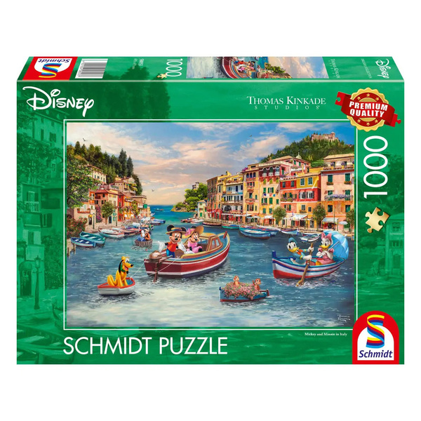 Puzzle Disney 1000 pièces - Mickey et Minnie en Italie