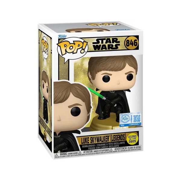 Figurine Fuko POP! Star Wars phosphorescente - Luke Skywalker (Legends)