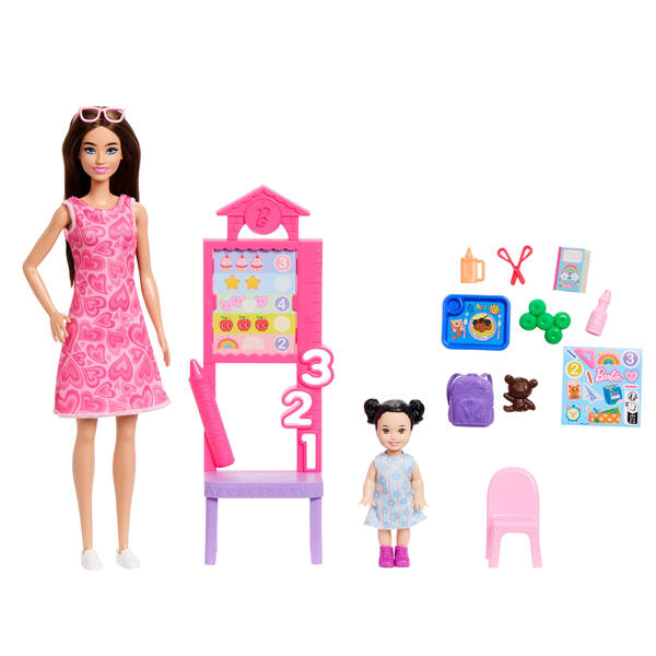 Poupée Barbie coffret maîtresse d école