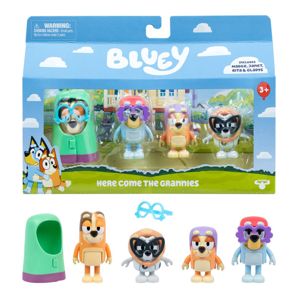 Pack de 4 figurines Bluey - Voilà les mamies