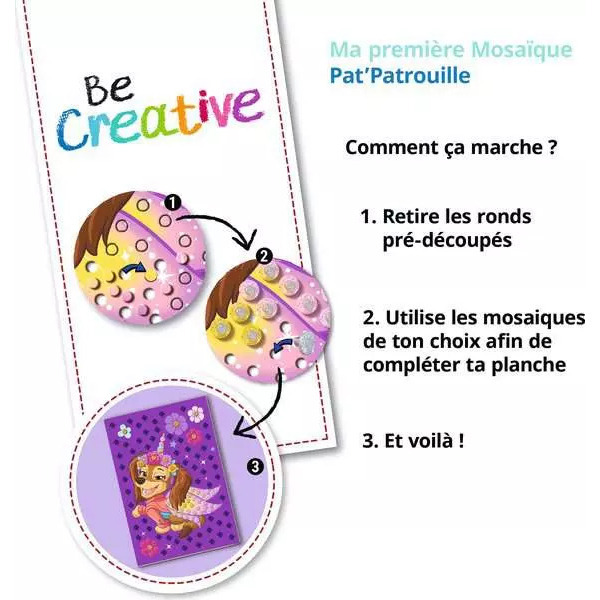 Ma première mosaïque Pat patrouille - Be Creative