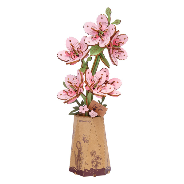 Maquette en bois - Fleurs de Sakura (113 pièces)