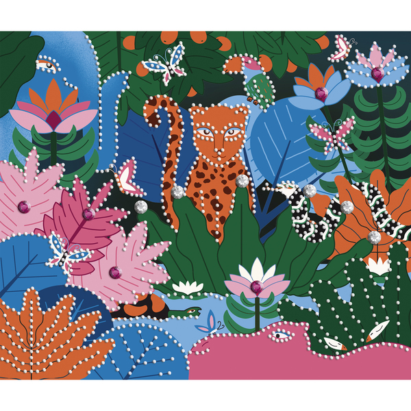 Kit Créatif - Strass la jungle la nuit