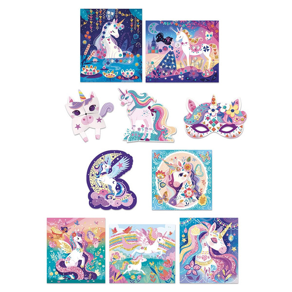 Coffret créatif multiactivités licornes