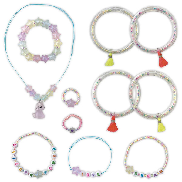 Kit créatif - 11 bijoux phosphorecent à créer