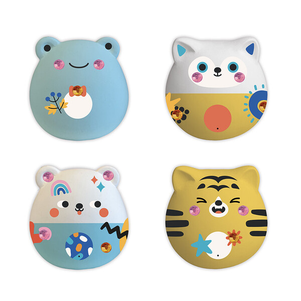 Kit Créatif - 6 animaux en plâtre à décorer