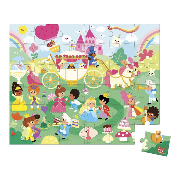 Puzzle en carton les princesses  - 36 pièces