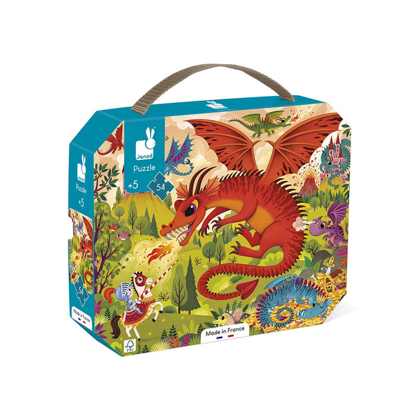 Puzzle en carton royaume de dragons 54 pièces