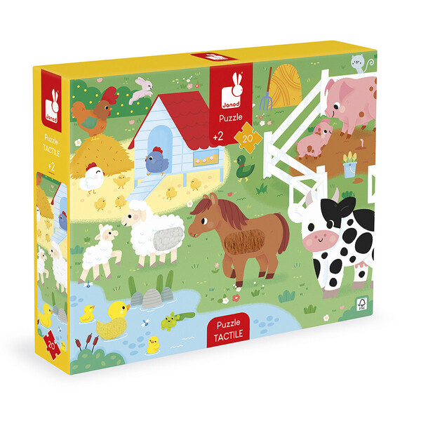 Puzzle tactile "La Ferme" - 20 pièces